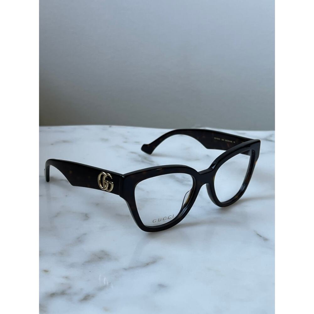 NEW Gucci GG1424O Brown Marmont Cat Eye Eyeglasses Frames - Picture 4 of 8